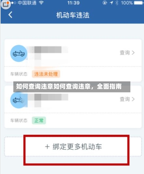 如何查询违章如何查询违章，全面指南-第3张图片