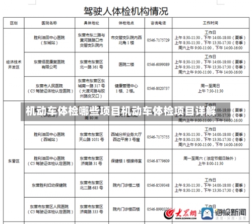 机动车体检哪些项目机动车体检项目详解-第2张图片