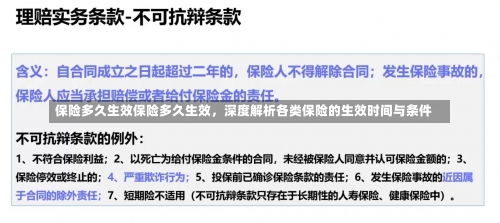 保险多久生效保险多久生效，深度解析各类保险的生效时间与条件-第3张图片