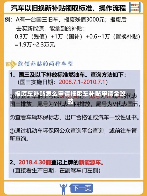 报废车补贴怎么申请报废车补贴申请全攻略-第2张图片