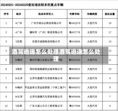 酒驾逃逸怎么处理酒驾逃逸怎么处理